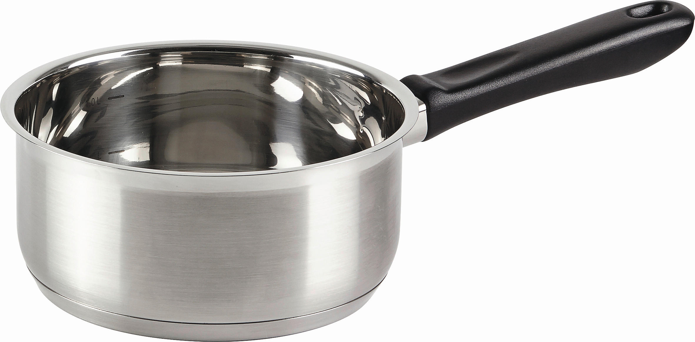 Luca Bessoni Stielkasserole 1,25 L Edelstahl Messskala