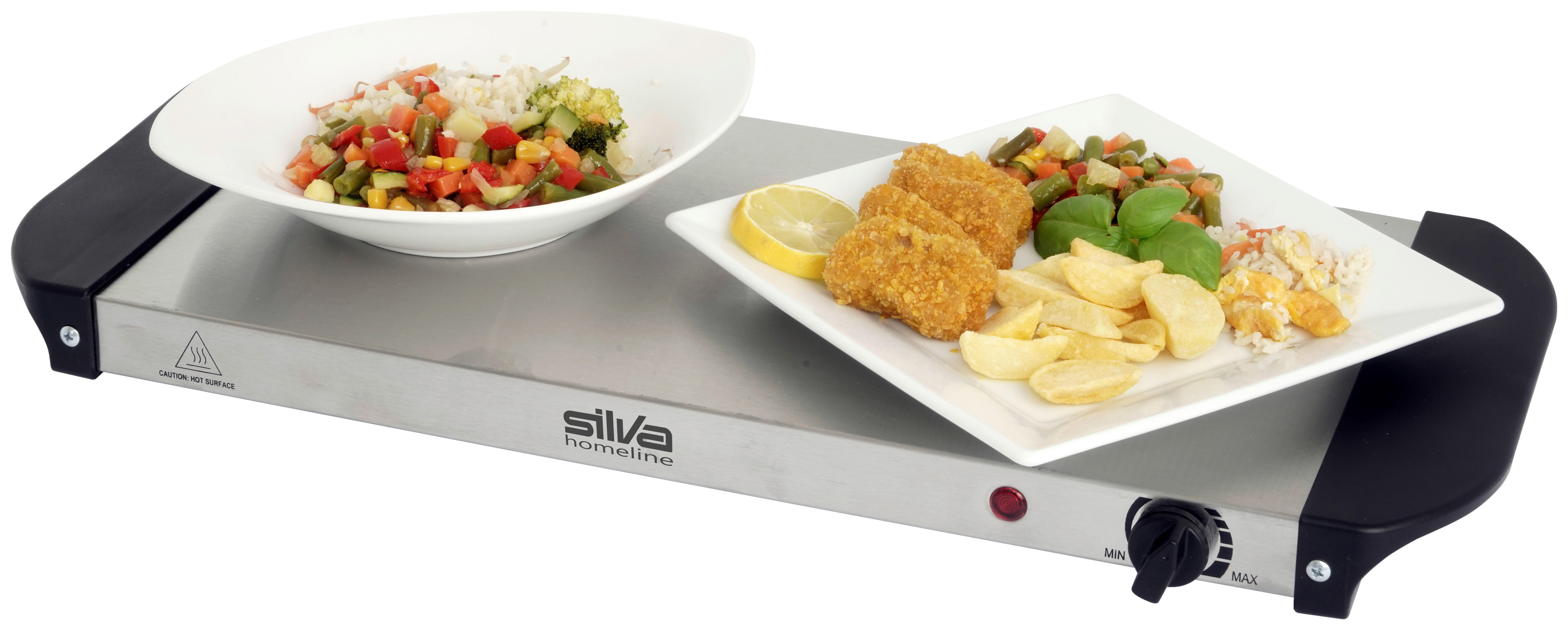 CHAFING-DISH Metall, Kunststoff  - Edelstahlfarben/Schwarz, Trend, Kunststoff/Metall (54,7/14/26,3cm) - Silva Schneider