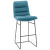 BARHOCKER - Petrol/Schwarz, Design, Textil/Metall (52/122/66cm) - Dieter Knoll