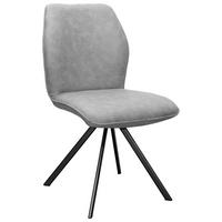 STUHL  Stoffauswahl Webstoff  Grau  - Schwarz/Grau, MODERN, Textil/Metall (50/64/87cm) - Livetastic