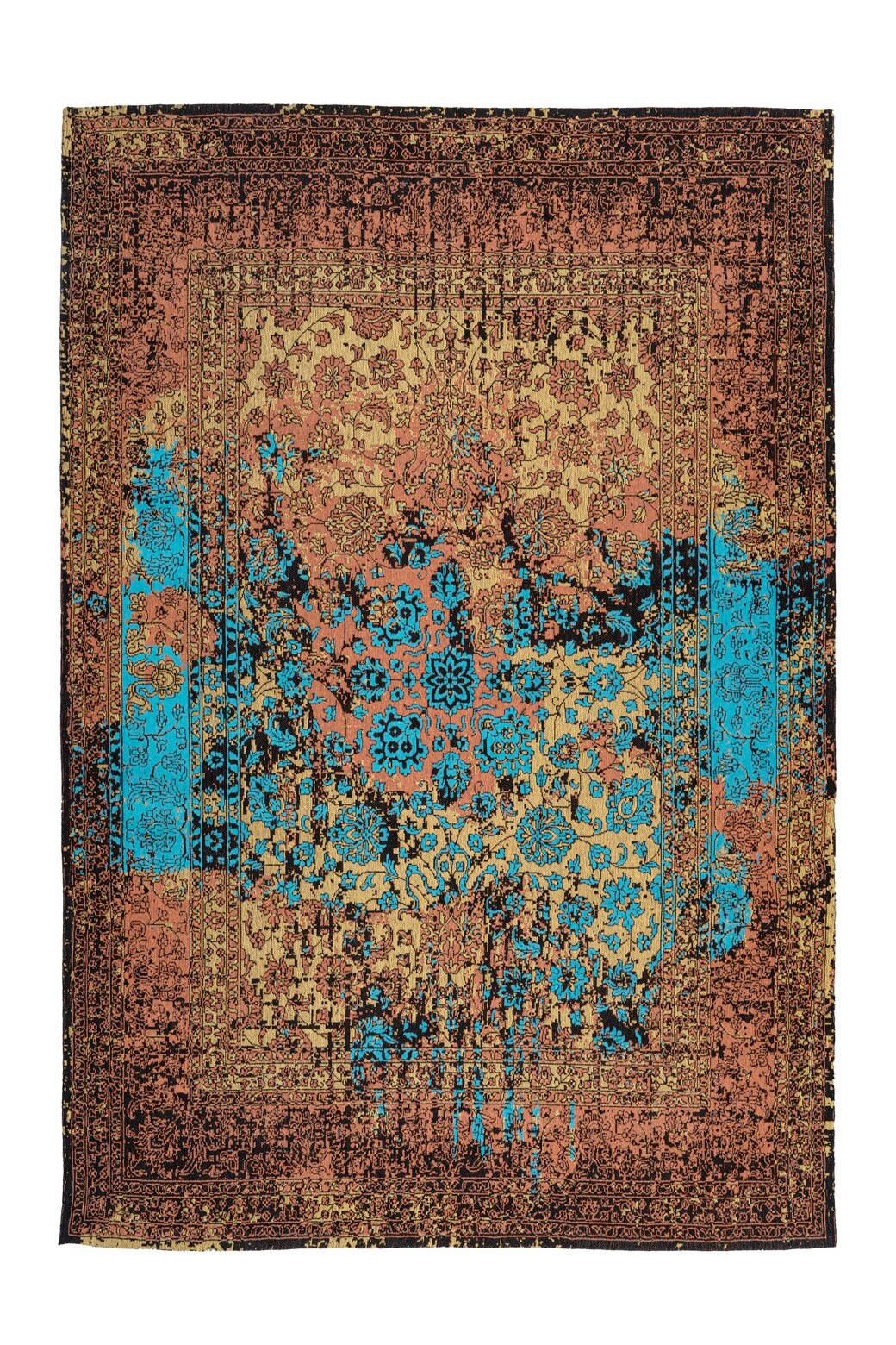 HANDWEBTEPPICH  Wohnzimmer 80/150 cm Multicolor rechteckig  - Multicolor, Basics, Textil (80/150cm) - Kayoom