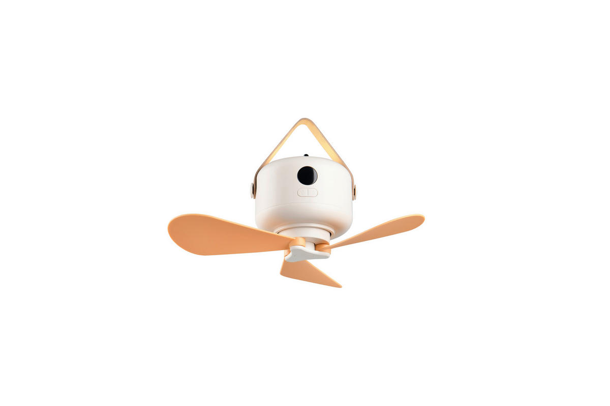 DECKENVENTILATOR - Braun/Weiß, Design, Kunststoff (27/9cm)
