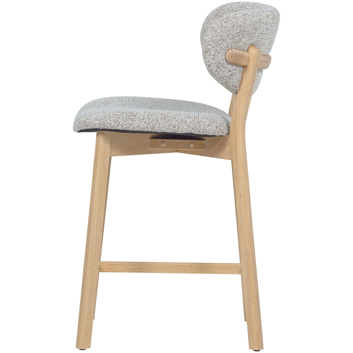 BARHOCKER in Naturfarben  - Naturfarben, MODERN, Holz/Textil (51/94/58cm) - Livetastic