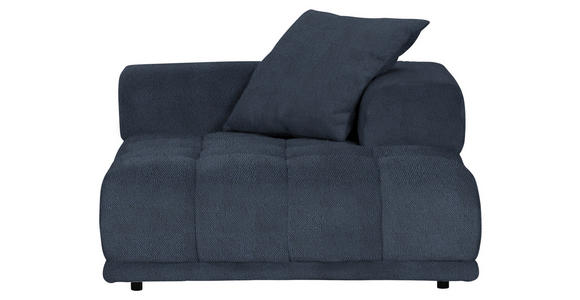 SOFAELEMENT in Plüsch Anthrazit  - Anthrazit/Schwarz, KONVENTIONELL, Kunststoff/Textil (125/66/155cm) - Carryhome