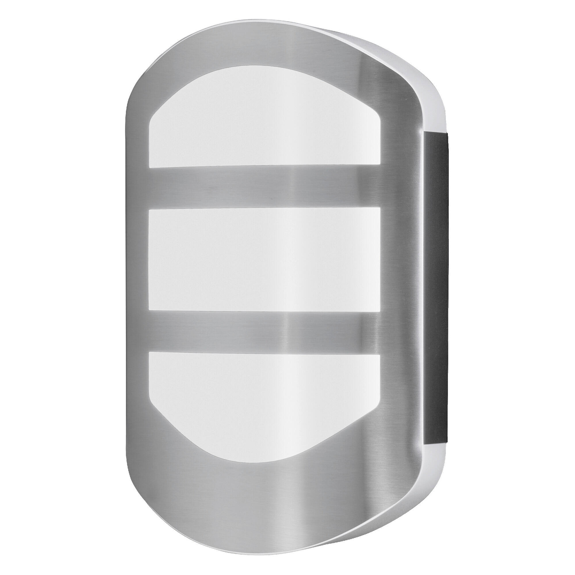 LED-AUßENLEUCHTE 5,4/18/28 cm   - Edelstahlfarben, Basics, Kunststoff/Metall (5,4/18/28cm) - Osram