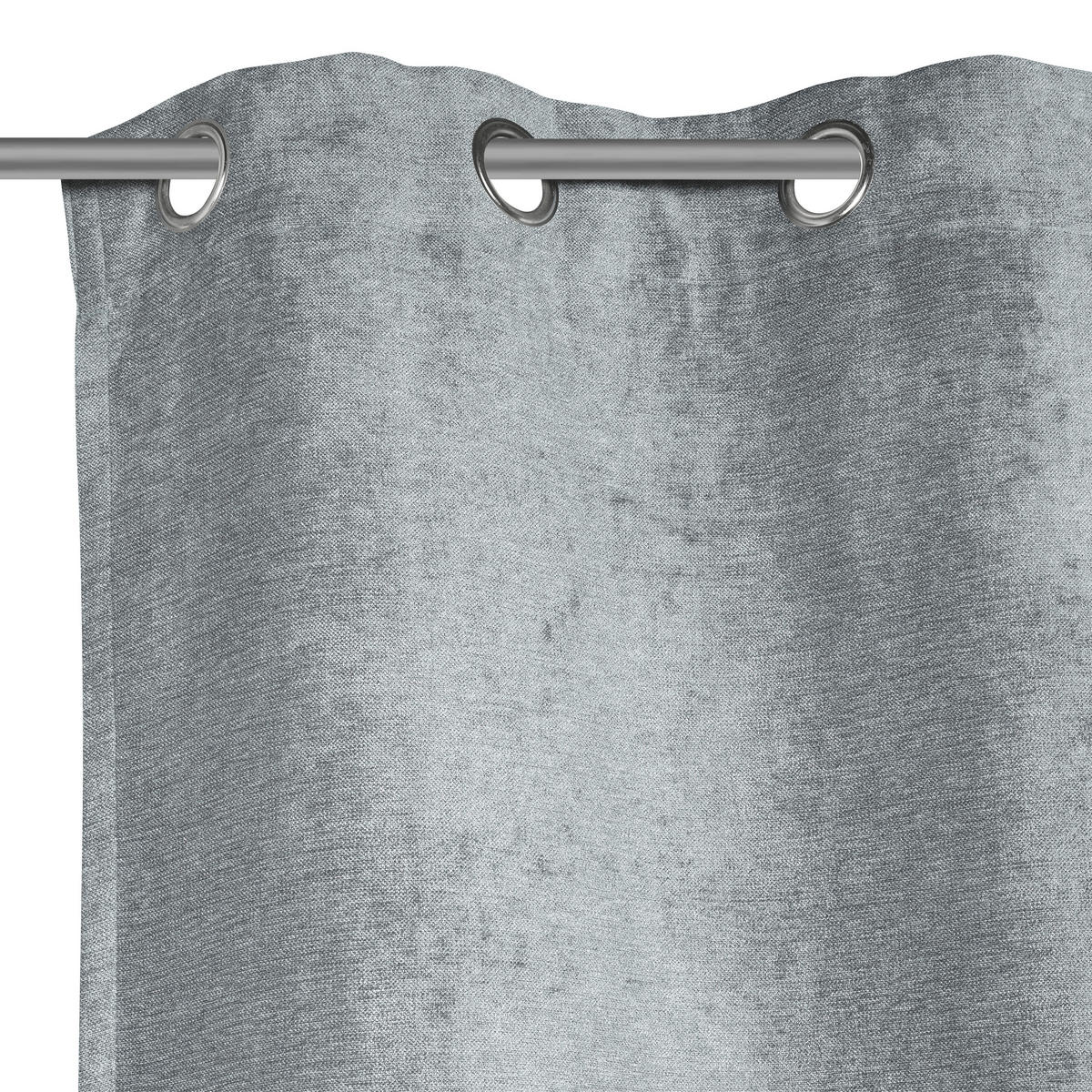 ZÁVĚS S OČKY, neprůsvitné,  - hnědá, Basics, textil (140/260cm) - Esposa