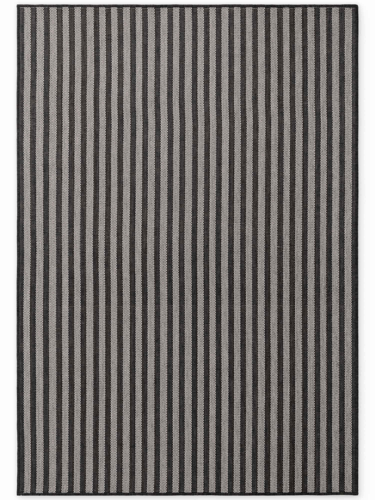 FLACHWEBETEPPICH 160/230 cm Haringey Schwarz, Weiß  - Schwarz/Weiß, Design, Kunststoff (160/230cm)