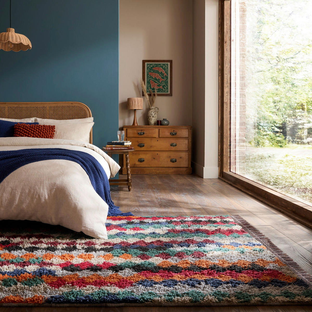 HOCHFLORTEPPICH 133/190 cm Multicolor rechteckig  - Multicolor, Basics, Kunststoff/Textil (133/190cm) - Flair Rugs