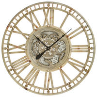 WANDUHR Rostfarben 90/6/90 cm  - Rostfarben, Trend, Kunststoff/Metall (90/6/90cm) - Landscape