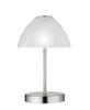 LED-TISCHLEUCHTE 15/24 cm   - Silberfarben/Weiß, Design, Glas/Metall (15/24cm) - Boxxx