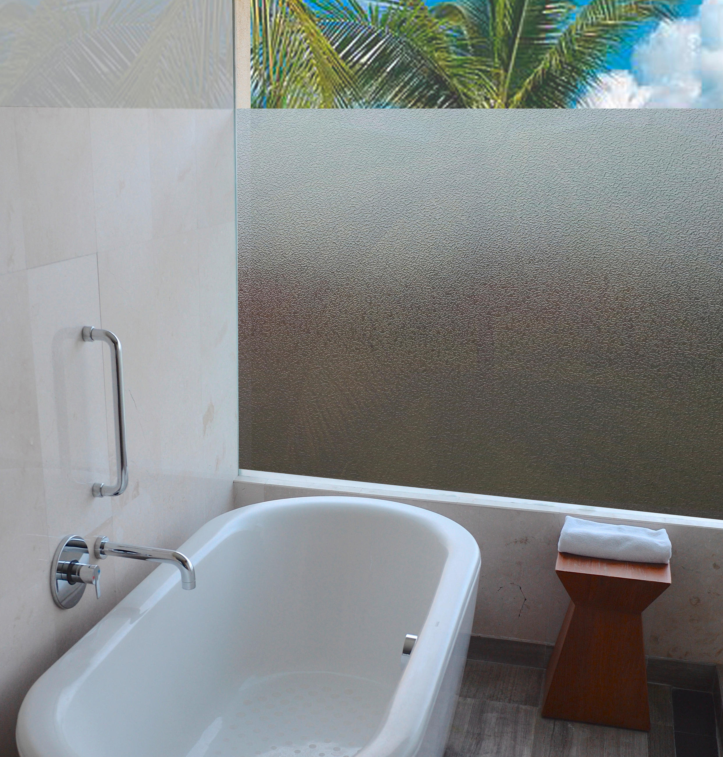 Fensterfolie Statisch Haftend Sand-Design 150x67,5 Cm