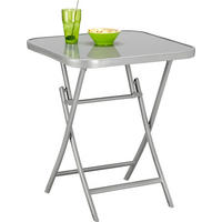 Masă grădină & terasă 60/60/72 cm   - argintiu, Basics, sticlă/metal (60/60/72cm) - Xora