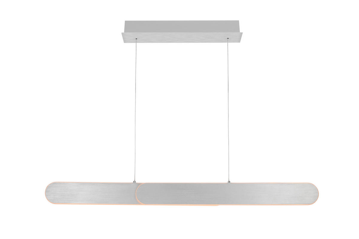 ZÁVĚSNÉ LED SVÍTIDLO, 115/7,5/150 cm - barvy stříbra, Design, kov (115/7,5/150cm) - Dieter Knoll