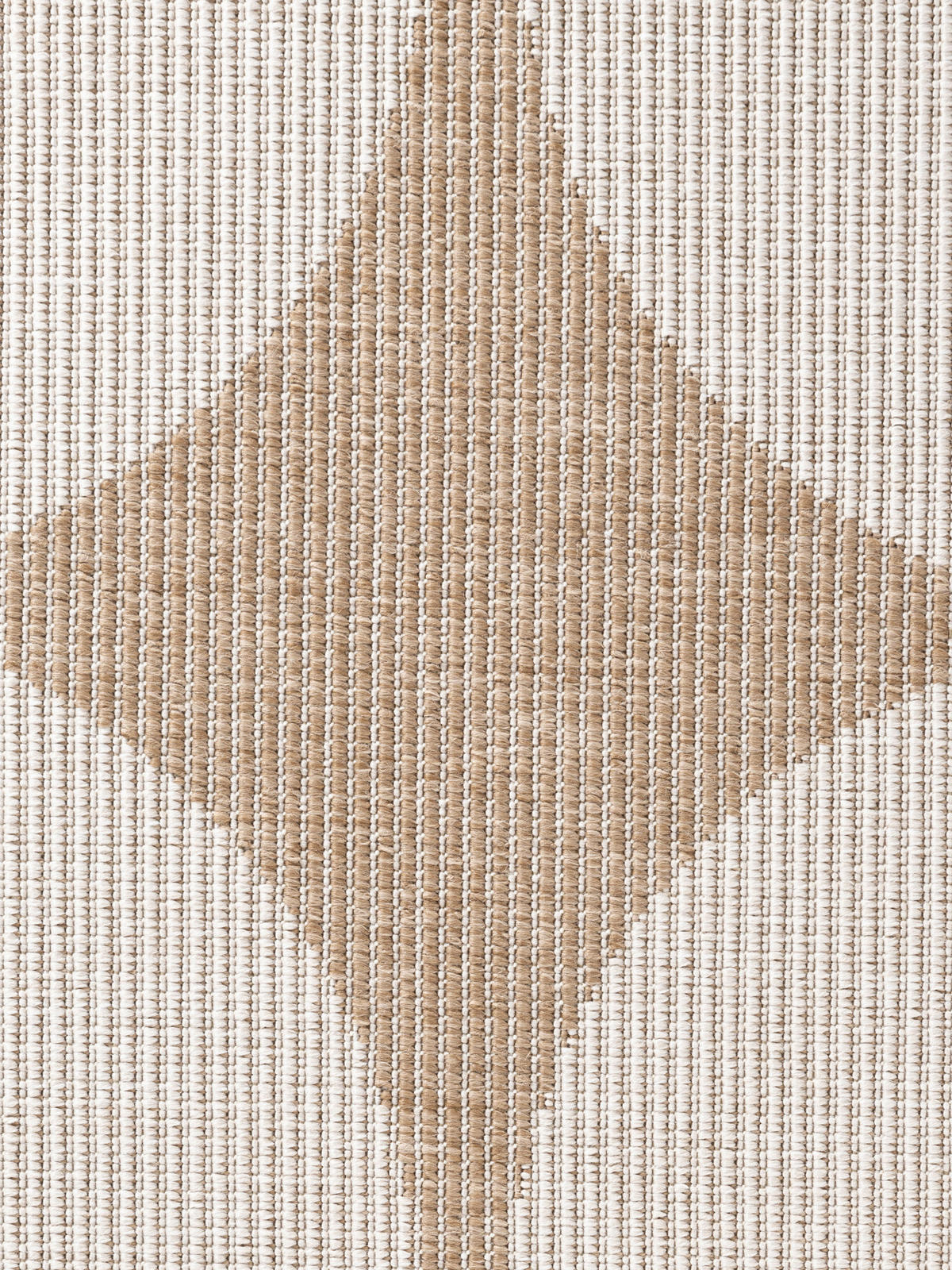 OUTDOORTEPPICH 120/170 cm Duet Weiß, Sandfarben  - Sandfarben/Weiß, Design, Kunststoff (120/170cm)
