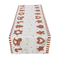 TISCHLÄUFER  - Hellbraun/Weiß, Basics, Textil (140/40/0,5cm) - Boltze Home