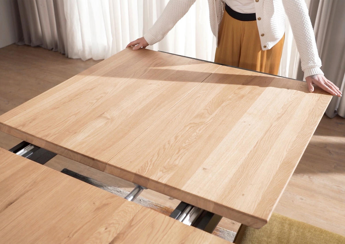 ESSTISCH in Holz 160/90/75 cm  - Schwarz/Braun, Natur, Holz/Metall (160/90/75cm) - Livetastic