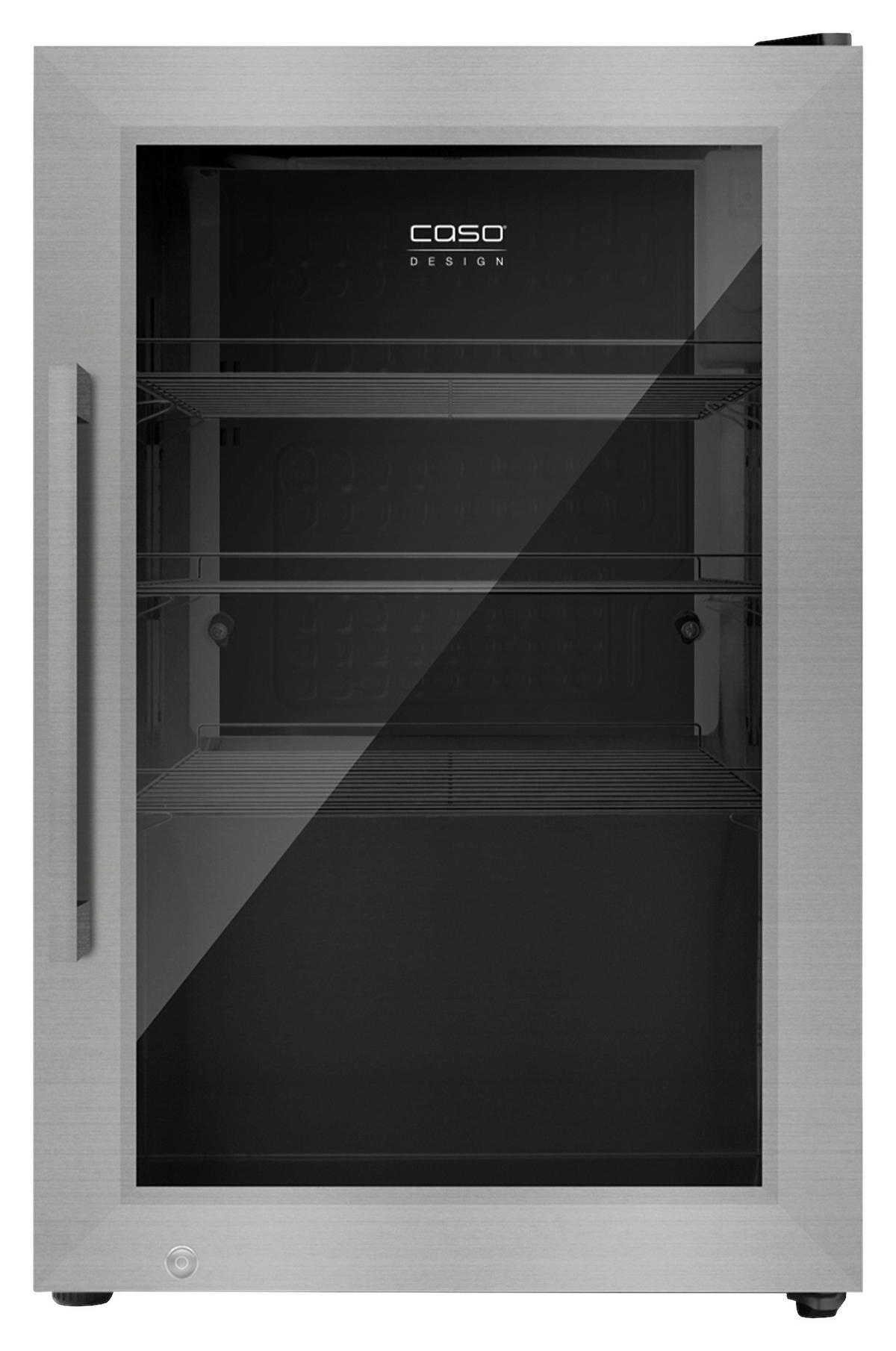 GETRÄNKEKÜHLSCHRANK 43/67,5/55,5 cm  - Edelstahlfarben, Basics, Glas/Metall (43/67,5/55,5cm) - CASO Design