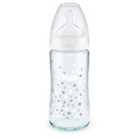 BABYFLASCHE First Choice + 240 ml  - Transparent, Basics, Glas (6,6/6,6/23,5cm) - NUK