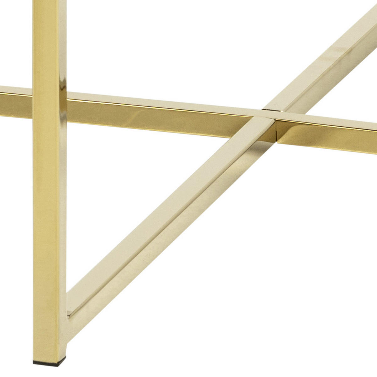 COUCHTISCH in Holzwerkstoff 80/80/46 cm  - Goldfarben/Braun, Trend, Holzwerkstoff/Metall (80/80/46cm) - Livetastic