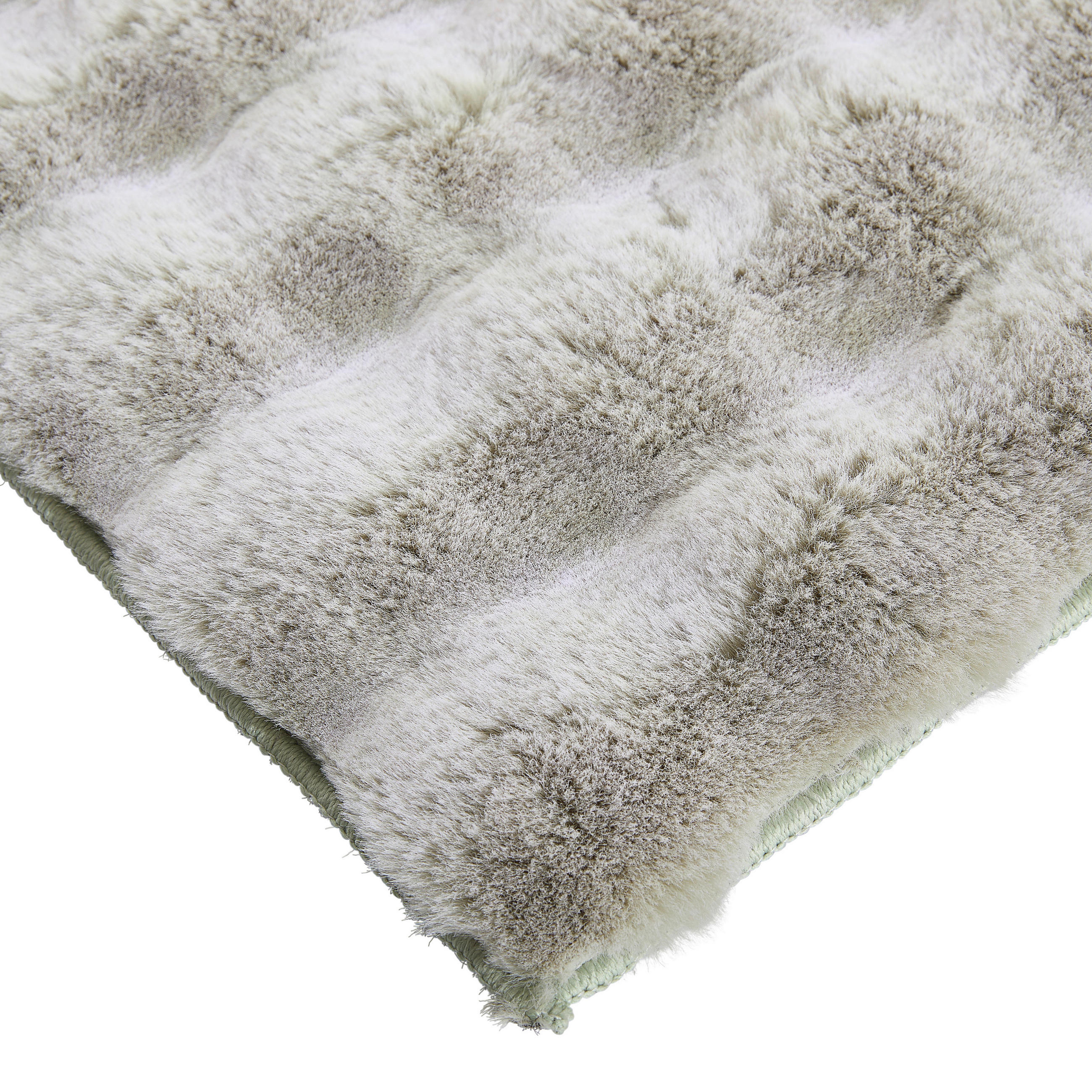 Thumbnail - Novel Hochflorteppich Collina, Salbeigrün, Textil, Uni, rechteckig, 160x230 cm, Oeko-Tex® Standard 100, für Fußbodenheiz...