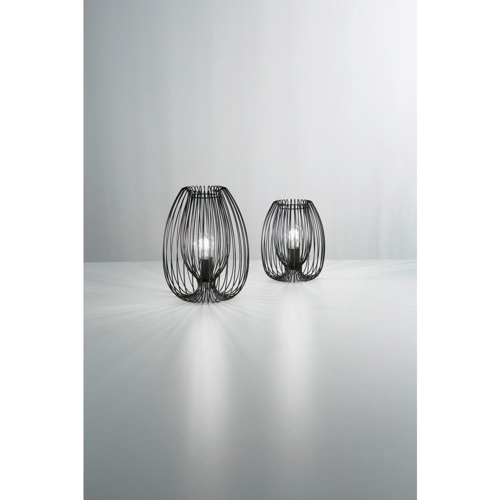 Thumbnail - Fabas Luce Tischleuchte, Schwarz, Metall, 31 cm, ISO 9001, mit Schalter, Lampen & Leuchten, Innenbeleuchtung, Leuchten n...