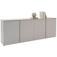 SIDEBOARD  in 240,1/89/43 cm  - Kaschmir/Eichefarben, Design, Holzwerkstoff/Kunststoff (240,1/89/43cm) - Voleo
