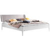 BETT 140/200 cm  in Weiß, Hellgrau  - Hellgrau/Weiß, Design, Textil (140/200cm) - Hasena
