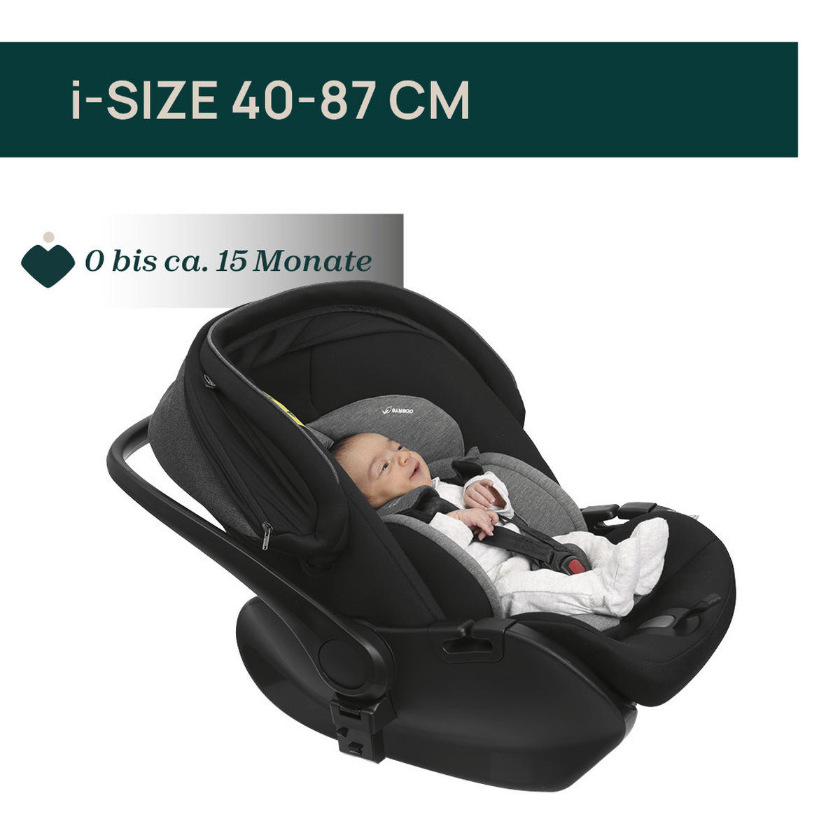 KINDERAUTOSITZ First Seat Recline I-Size   - Grau, Basics, Textil (44/58/60/65cm) - Chicco