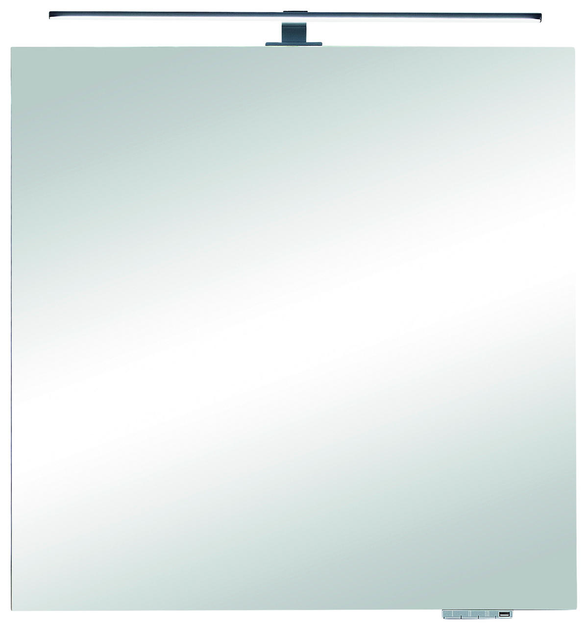 BADEZIMMERSPIEGEL 70/70/3,2 cm  - Eichefarben, KONVENTIONELL, Glas/Holzwerkstoff (70/70/3,2cm) - Sadena