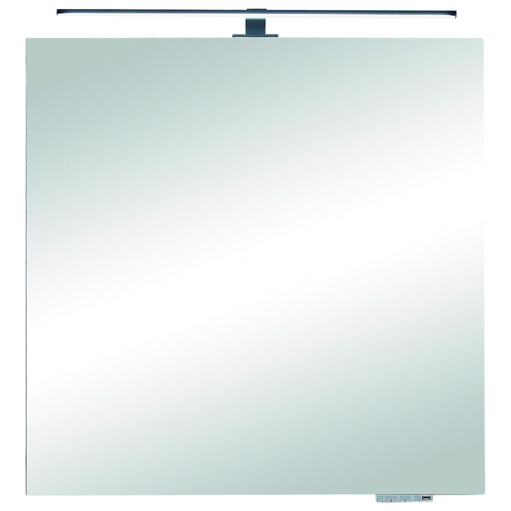 Thumbnail - Sadena Badezimmerspiegel Basel, Eiche, Glas, Holzwerkstoff, rechteckig, 70x70x3.2 cm, Made in Germany, Badezimmer, Badez...