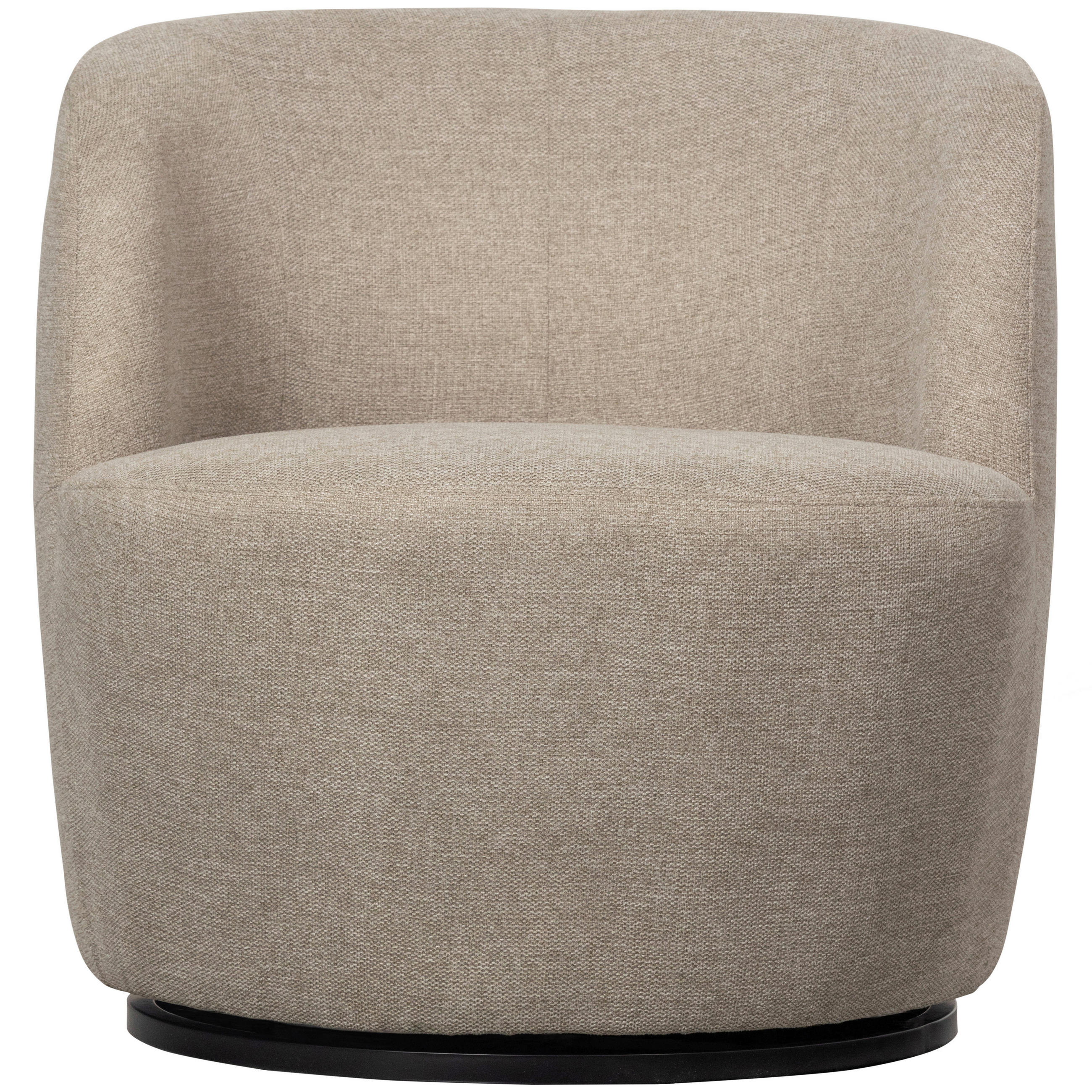 SESSEL in Webstoff Sandfarben  - Sandfarben/Schwarz, Design, Kunststoff/Textil (70/68/77cm) - Livetastic