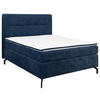 BOXSPRINGBETT 140/200 cm  in Dunkelblau  - Schwarz/Dunkelblau, Design, Textil/Metall (140/200cm) - Esposa
