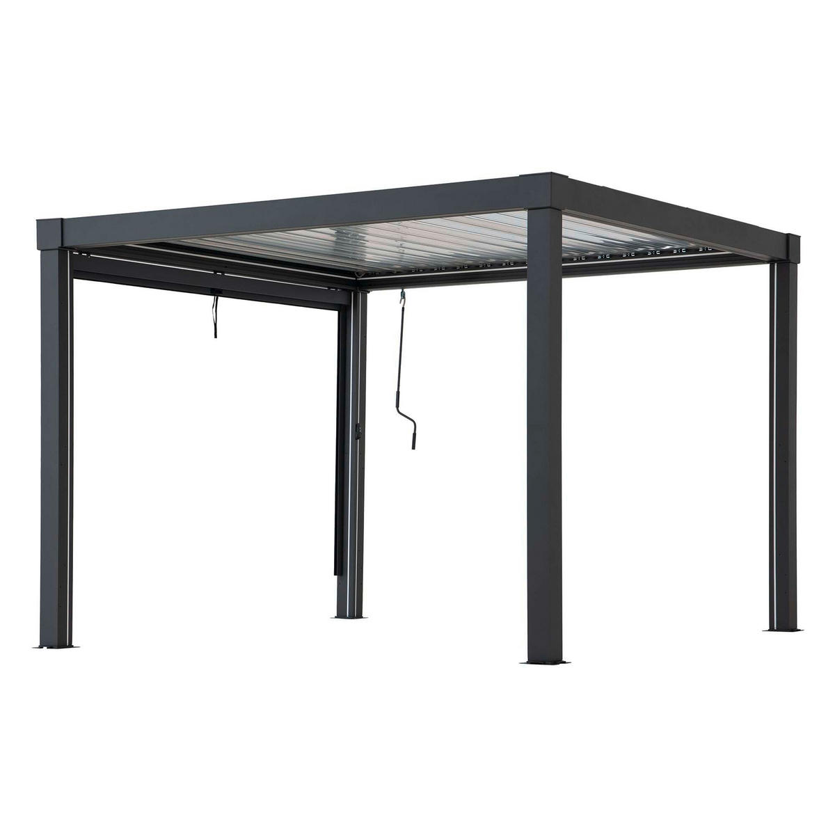 PAVILLON-ROLLO   - Grau, Basics, Textil/Metall (272/180cm) - Modante