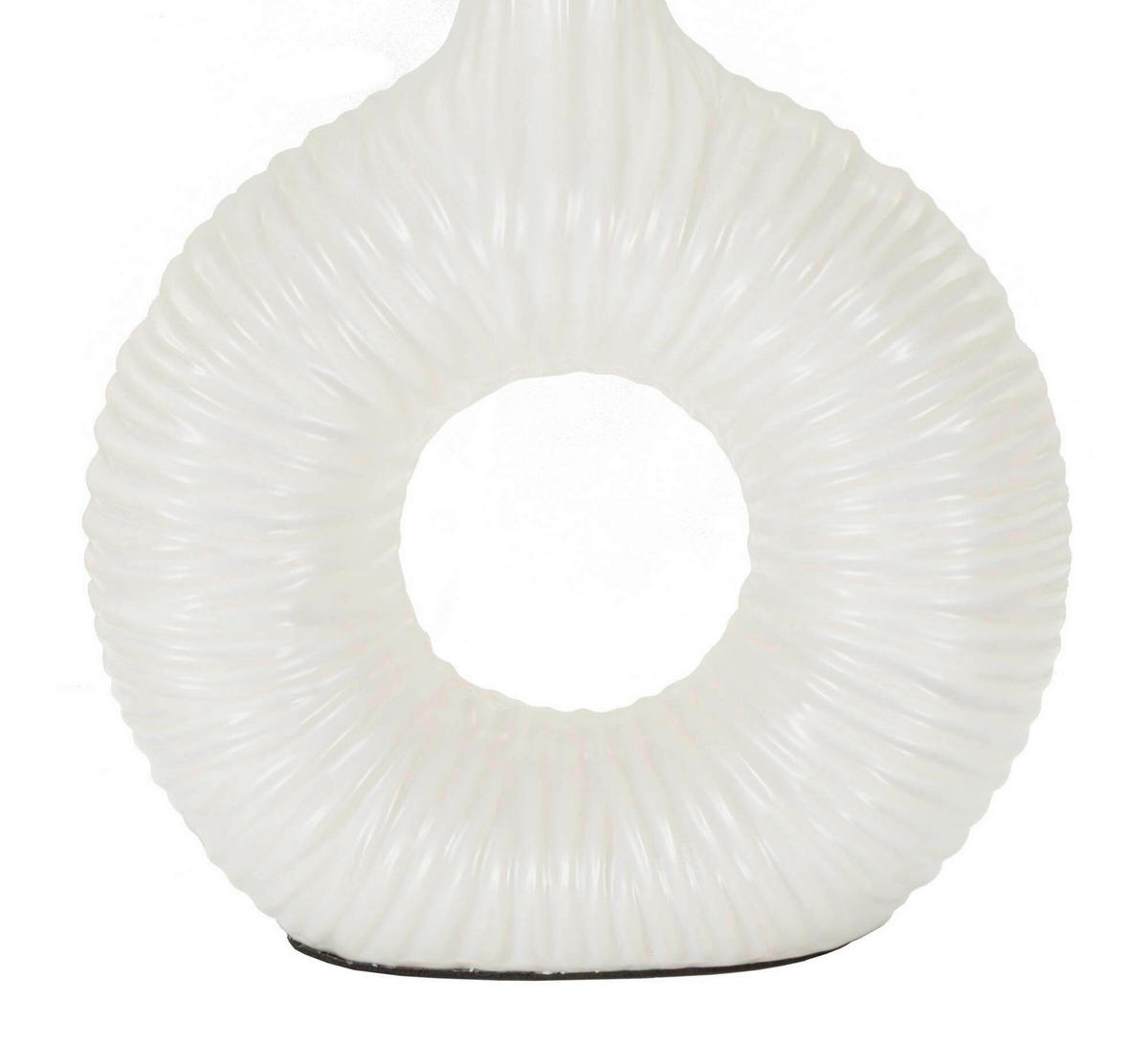 TISCHLEUCHTE   - Weiß, Basics, Keramik/Textil (28.5/15/43cm)