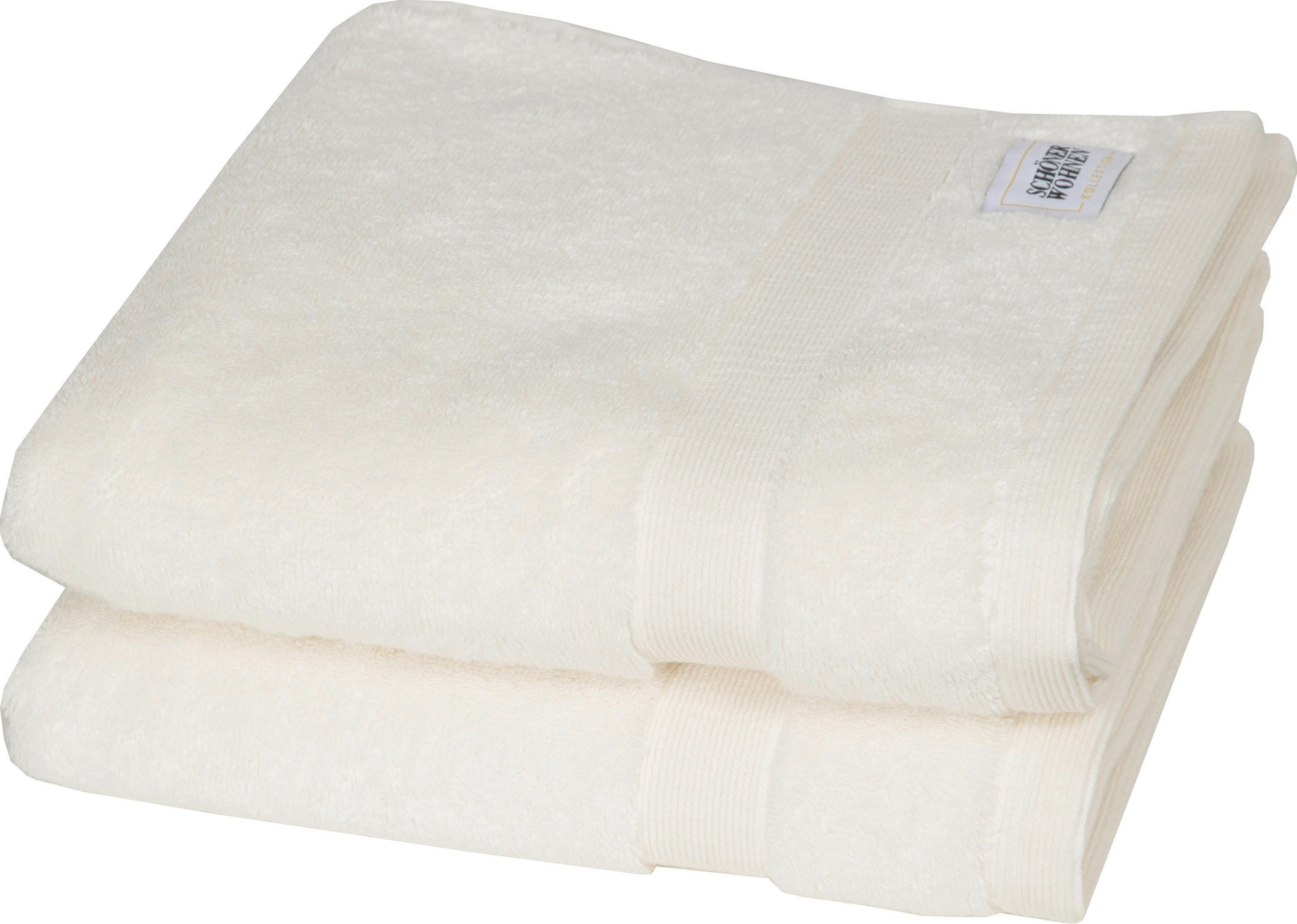 HANDTUCH SW-Cuddly Weiß 2-teilig  - Weiß, Basics, Textil (50/100cm) - Schöner Wohnen