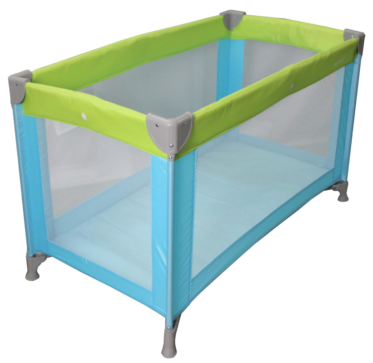 PRENOSIVI KREVETAC  120/60/74 cm     - zelena/plava, Osnovno, metal/tekstil (120/60/74cm) - My Baby Lou