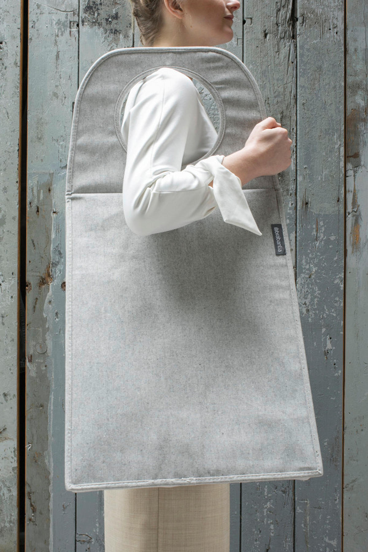PRÁDELNÍ KOŠ - šedá, Design, textil (40,5/54/29,5cm) - Brabantia