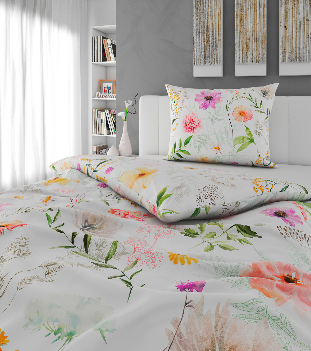 BETTWÄSCHE CUBY Satin 140/200 cm  - Multicolor, KONVENTIONELL, Textil (140/200cm) - Esposa