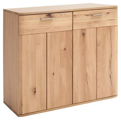 KOMMODE in 100/86/44 cm - Eichefarben/Nickelfarben, Natur, Holz/Holzwerkstoff (100/86/44cm)