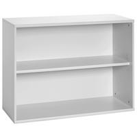 AKTENREGAL Hellgrau  - Hellgrau/Schwarz, Basics, Holzwerkstoff/Kunststoff (100/75,4/39,5cm) - MID.YOU