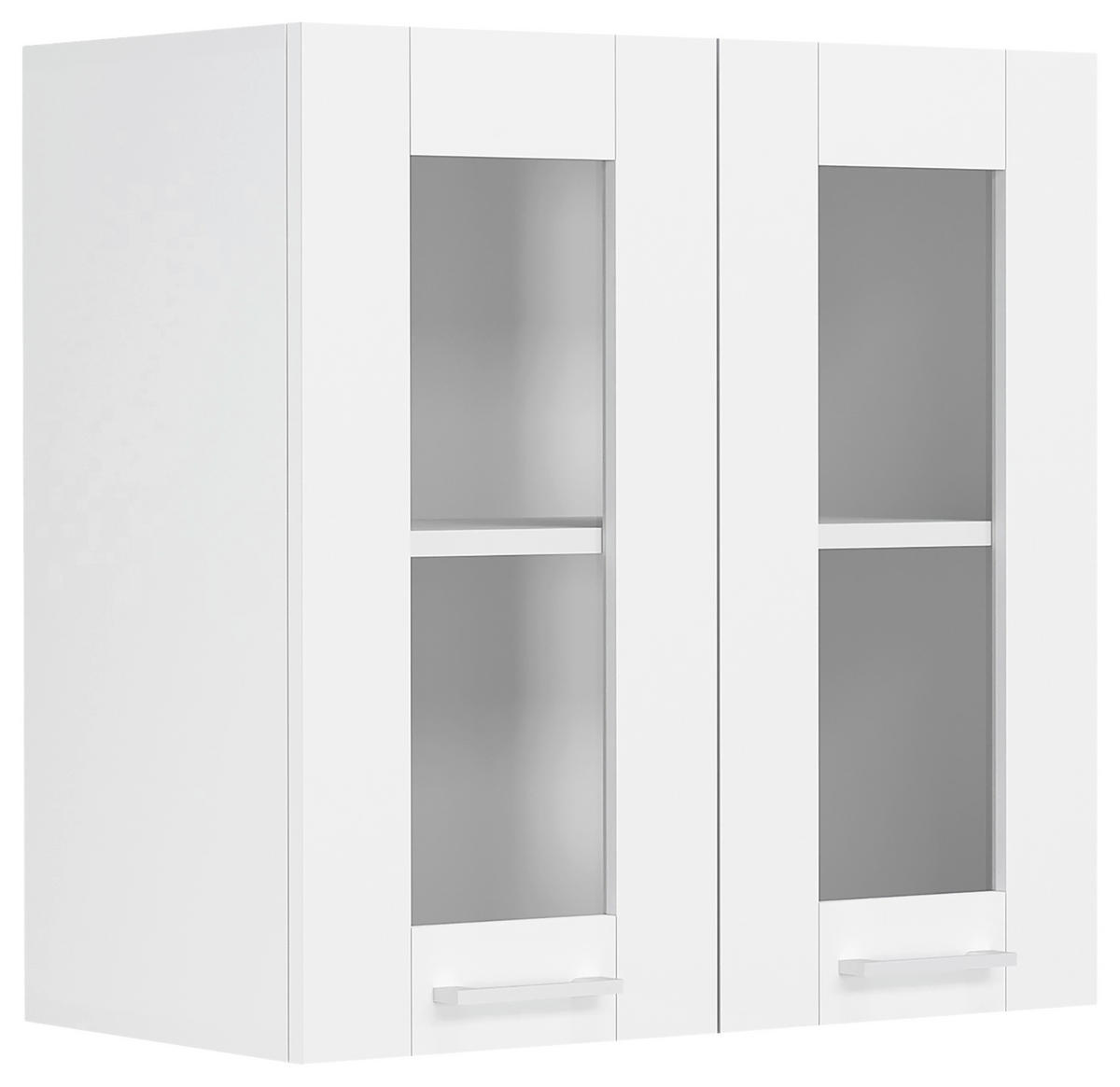 KÜCHENOBERSCHRANK 80/60/31 cm  in Weiß  - Weiß, Trend, Glas/Holzwerkstoff (80/60/31cm) - MID.YOU