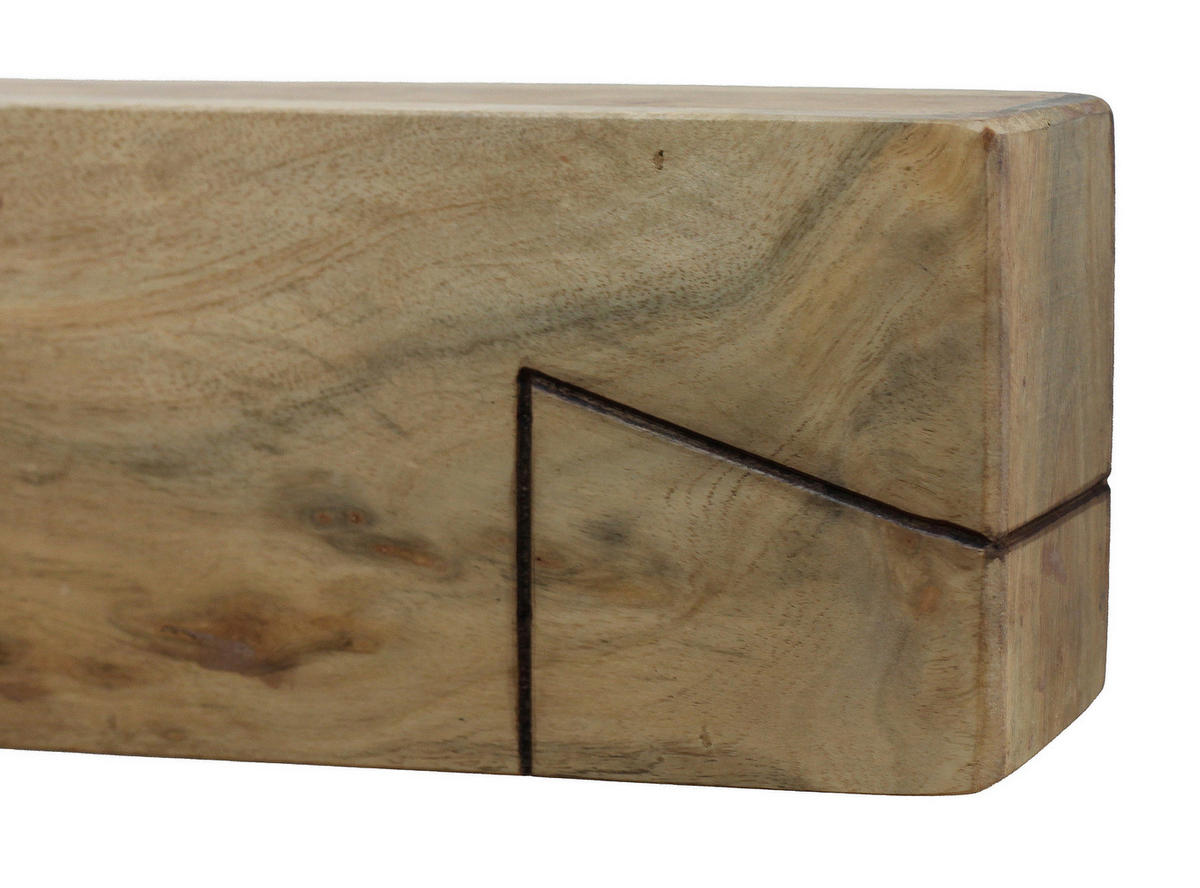 BALKENBETT 180/200 cm  in Naturfarben   - Naturfarben/Akaziefarben, MODERN, Holz (180/200cm) - MID.YOU