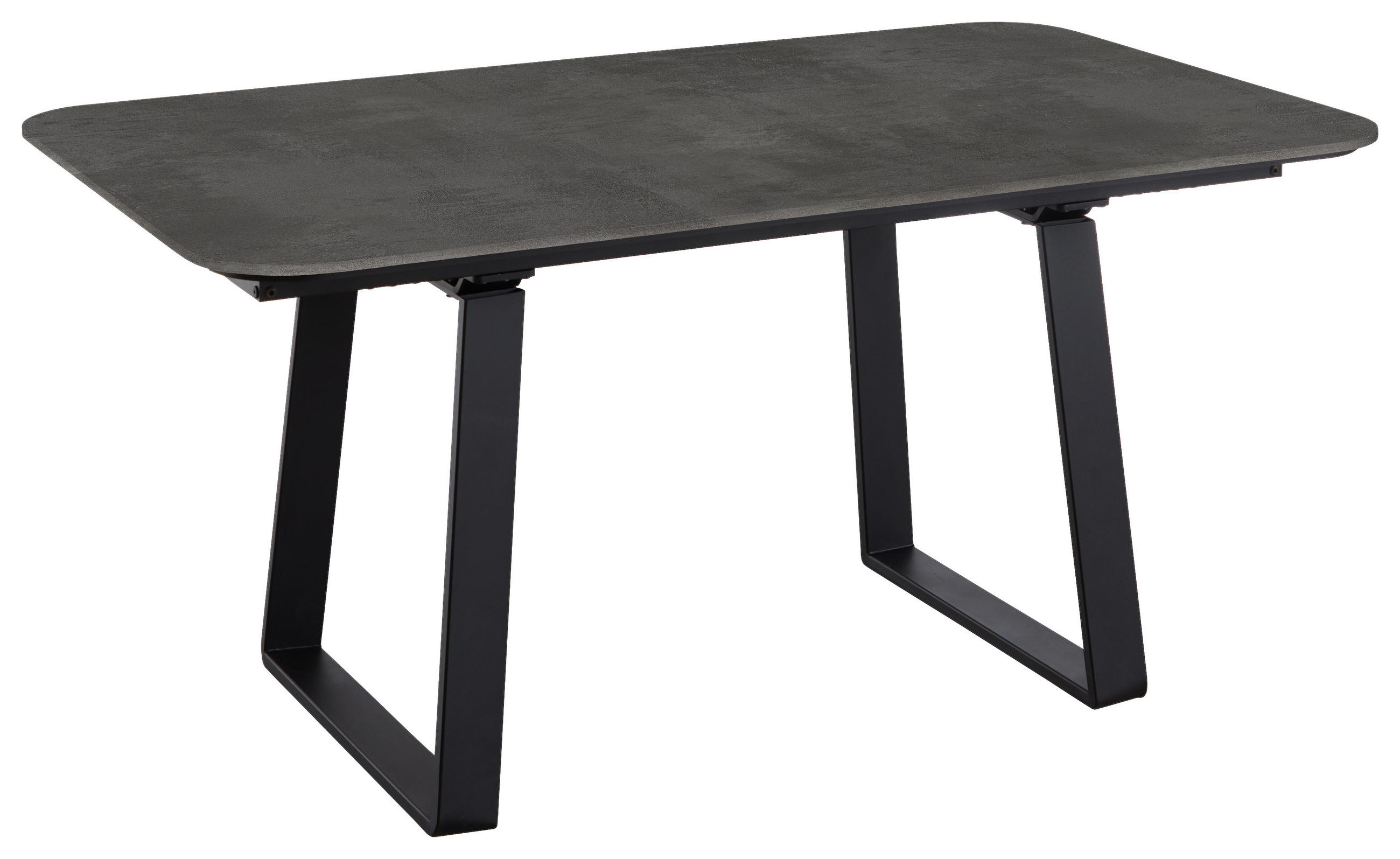 ESSTISCH in Metall, Holzwerkstoff 160/95/76 cm   - Schwarz, Basics, Holzwerkstoff/Metall (160/95/76cm) - Celina Home
