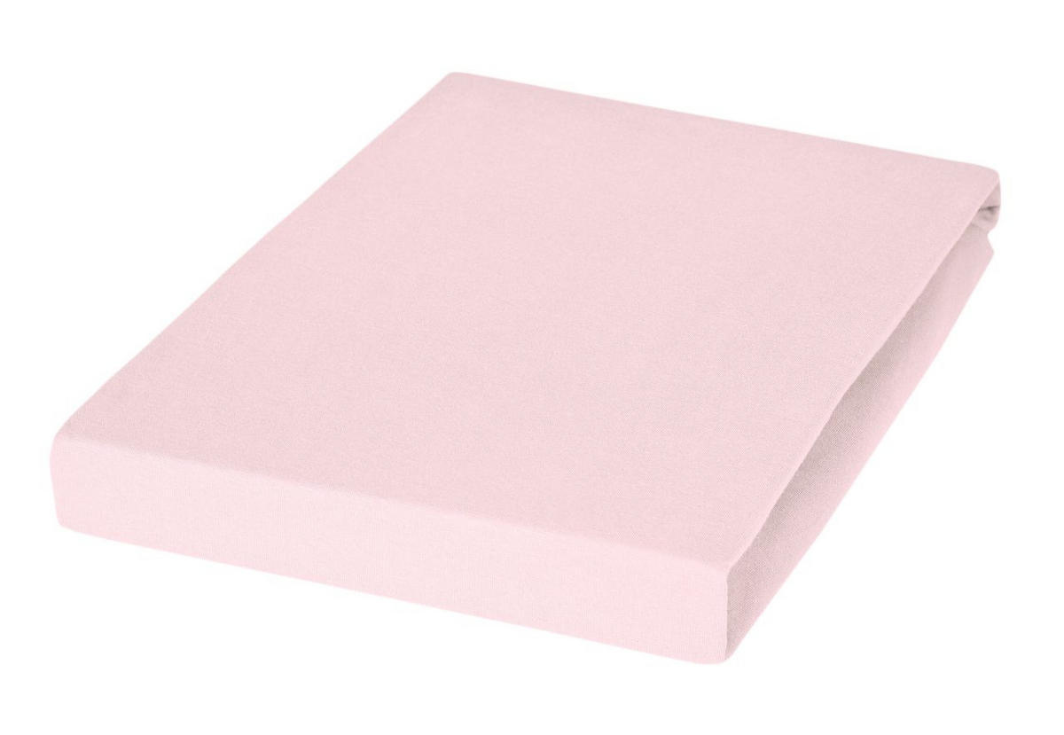 TOPPER-SPANNBETTTUCH Jersey  - Hellrosa, Basics, Textil (100/200/10cm) - Janine