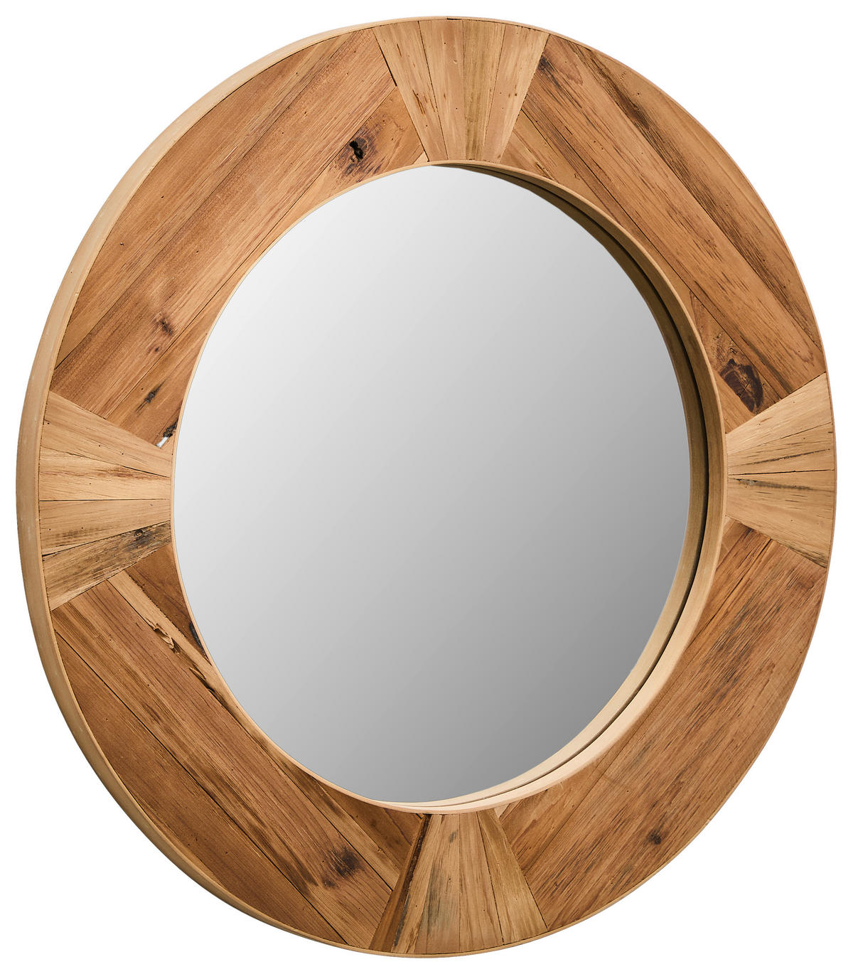 WANDSPIEGEL 60/60/3 cm  - Naturfarben, Lifestyle, Glas/Holz (60/60/3cm) - Landscape