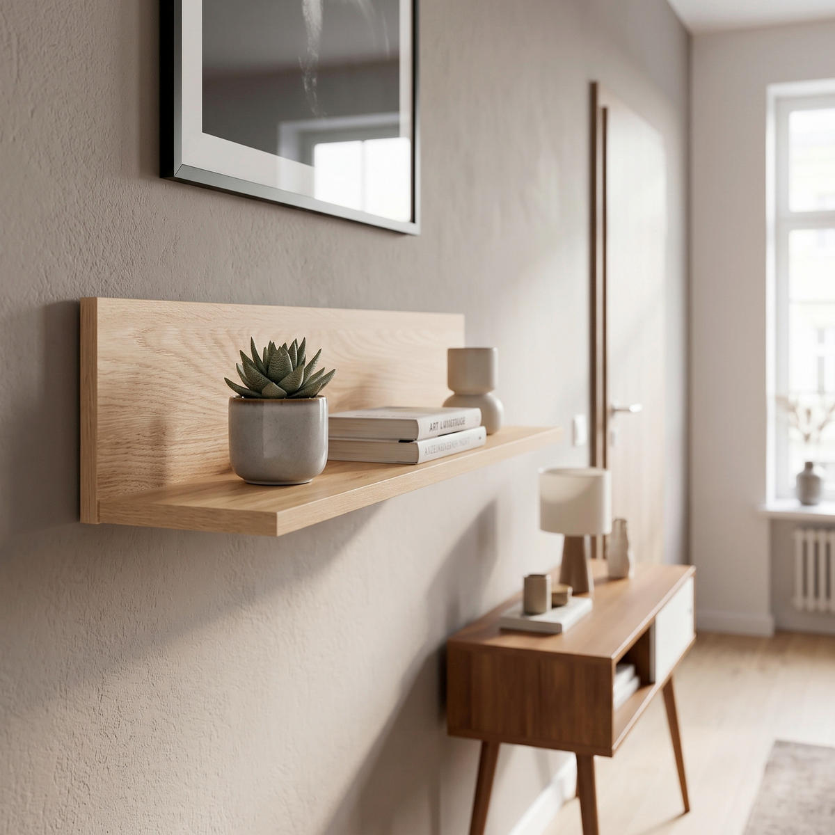 WANDBOARD in 80/15,7/17,3 cm Eichefarben  - Eichefarben, MODERN, Holzwerkstoff (80/15,7/17,3cm) - MID.YOU