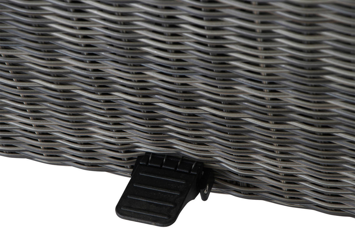 LOUNGEGARNITUR 4-teilig   72/206/103 cm Aluminium  - Grau, Basics, Keramik/Kunststoff (72/206/103cm) - Siena Garden