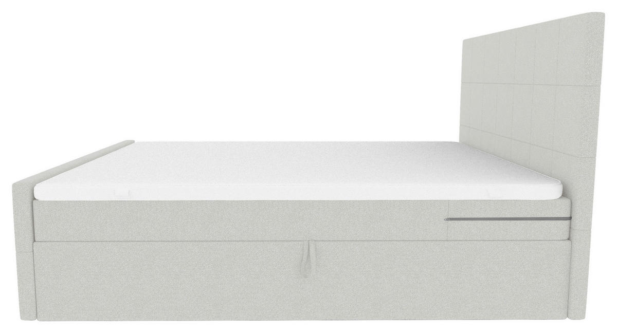 BOXBETT 160/200 cm  in Hellgrau  - Hellgrau, KONVENTIONELL, Kunststoff/Textil (160/200cm) - Boxxx