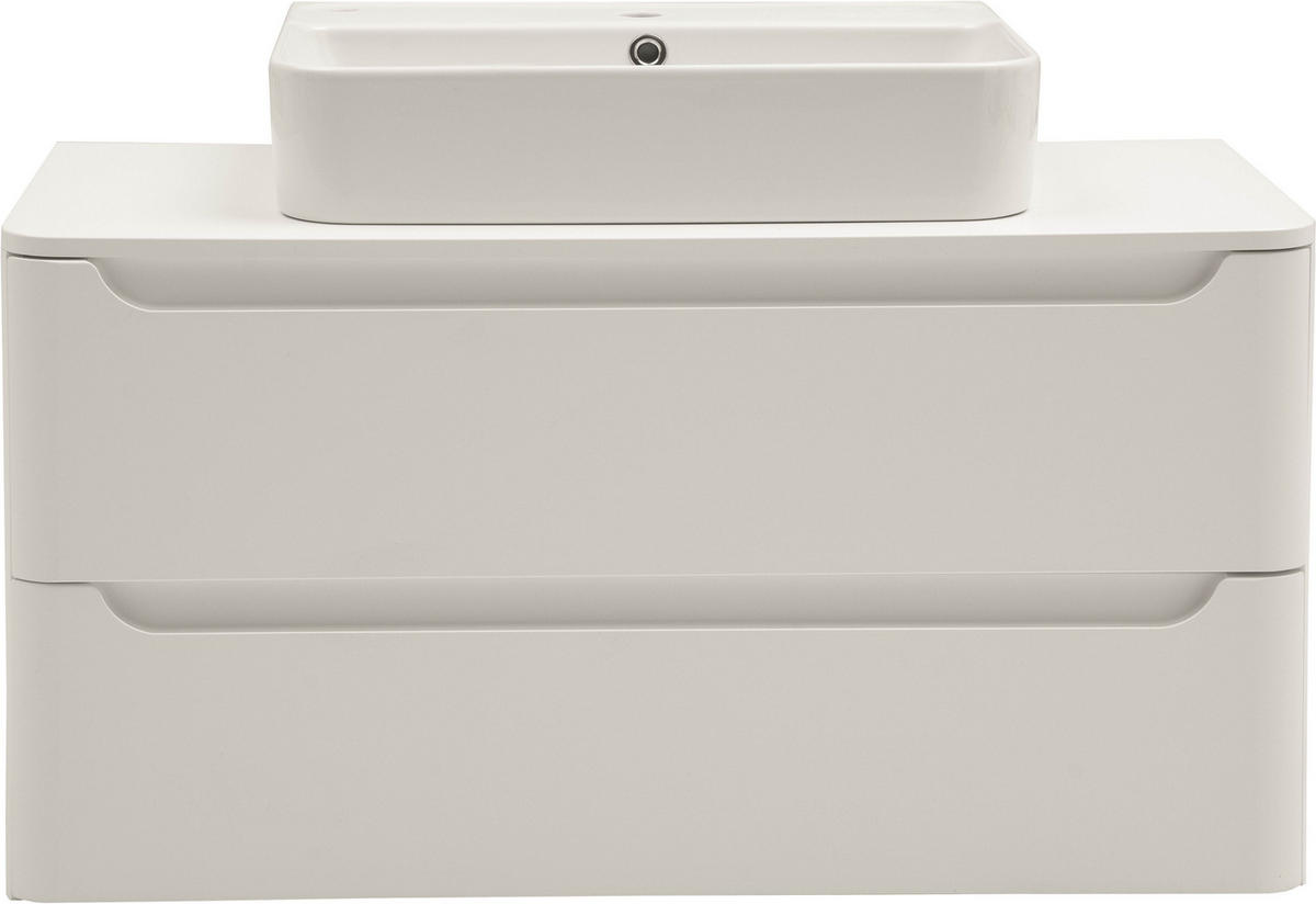 WASCHTISCHKOMBI 101 cm  - Weiß, KONVENTIONELL, Keramik/Holzwerkstoff (101cm) - Xora