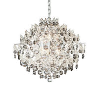 KRONLEUCHTER 56/53 cm   - Klar/Silberfarben, Basics, Glas/Metall (56/53cm) - Markslöjd